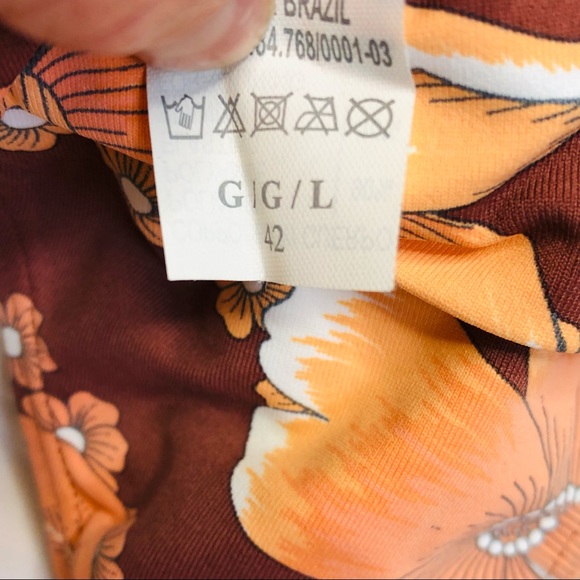 Cia Maritima Floral Print Brazilian Bikini Bottom - Picture 2 of 8